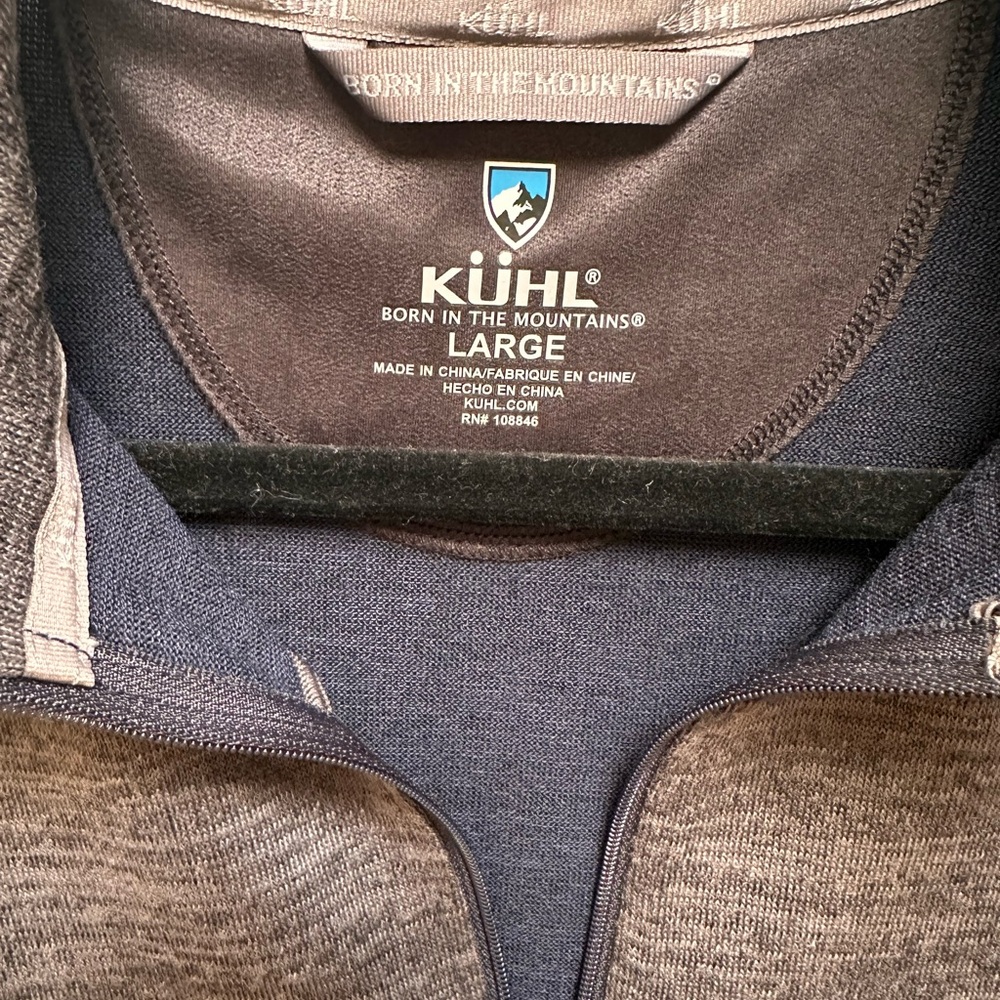 Men’s Pullover, Size Large, Navy/Grey, Never worn